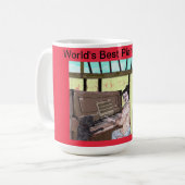 Mug Meilleur professeur de piano au monde ! (Devant gauche)