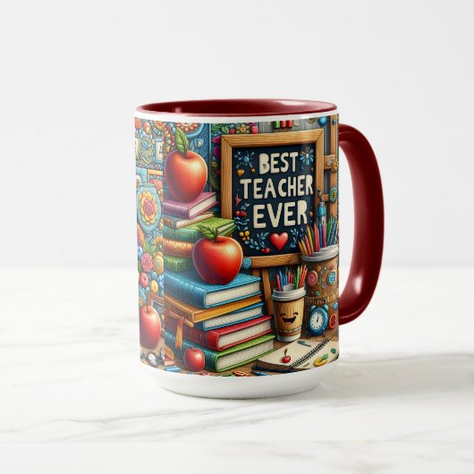 Mug Meilleur Professeur de Tous les Temps (Devant droit)