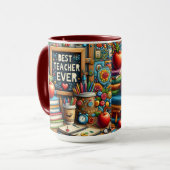 Mug Meilleur Professeur de Tous les Temps (Devant gauche)