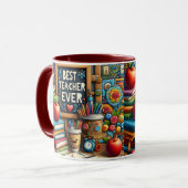 Mug Meilleur Professeur de Tous les Temps (Devant gauche)