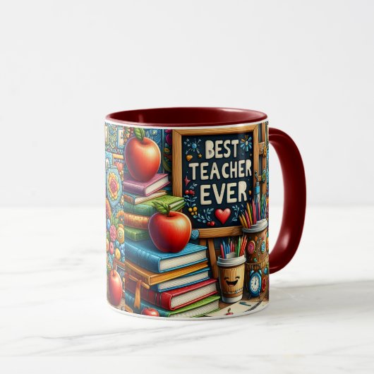 Mug Meilleur Professeur de Tous les Temps (Devant droit)