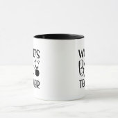Mug Meilleur Professeur du Monde Wordart (Centre)