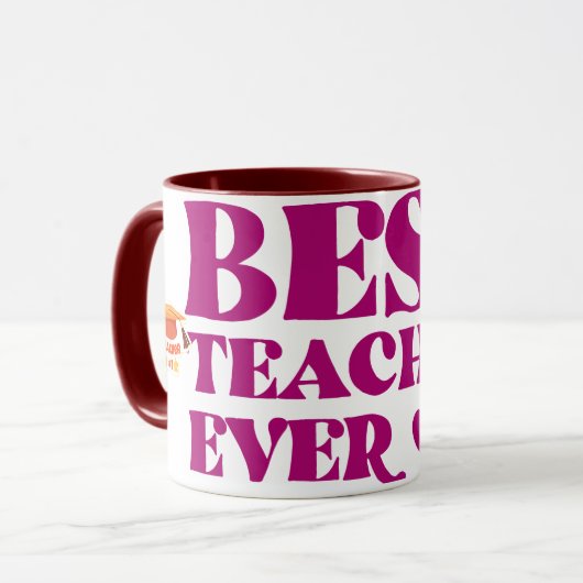 Mug Meilleur Professeur Ever (Devant gauche)