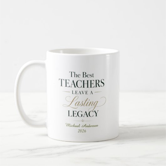 Mug Meilleur Professeur Héritage (Gauche)