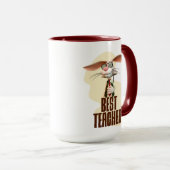 Mug Meilleur professeur lapin de la classe humour (Devant droit)