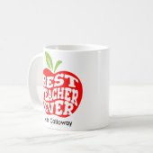 Mug Meilleur Professeur Personnalisé (Devant gauche)