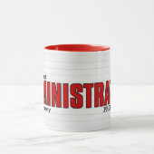 Mug Meilleur professionnel administratif lié au monde (Centre)