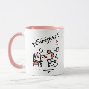 Mug Meilleur professionnel et personne en fauteuil rou