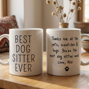 Mug Meilleur Promeneur de Chien Garderie de Chien Café