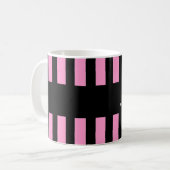 Mug Meilleur quartier jamais rosé Stripes Nom personna (Devant gauche)
