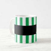 Mug Meilleur quartier jamais verdoyant Stripes Nom per (Devant gauche)