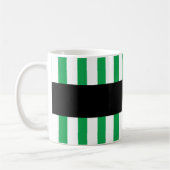 Mug Meilleur quartier jamais verdoyant Stripes Nom per (Gauche)