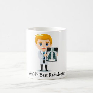 Mug Meilleur radiologue du monde - Blonde Homme Xray