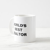 Mug Meilleur Realtor du monde (Devant gauche)