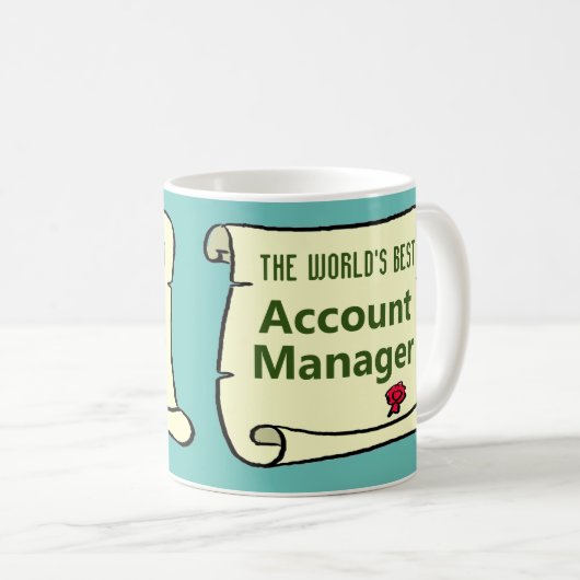 Mug Meilleur Responsable de compte au monde. (Devant droit)