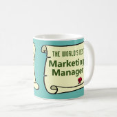 Mug Meilleur Responsable Marketing du Monde. (Devant droit)