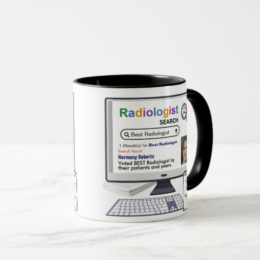 Mug Meilleur résultat de recherche drôle avec photo (Devant droit)