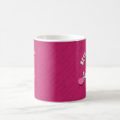 Mug MEILLEUR RÔLE MODÈLE Pink Custom Teacher Monogramm (Centre)