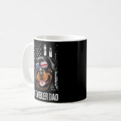 Mug Meilleur Rottweiler Papa Jamais American Drapeau C (Devant gauche)