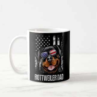 Mug Meilleur Rottweiler Papa Jamais American Drapeau C