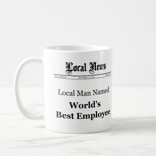 Mug Meilleur Salaire Classique (Hommes) (Gauche)