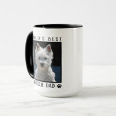 Mug Meilleur Secourt au monde Papa Empreintes de patte (Devant gauche)