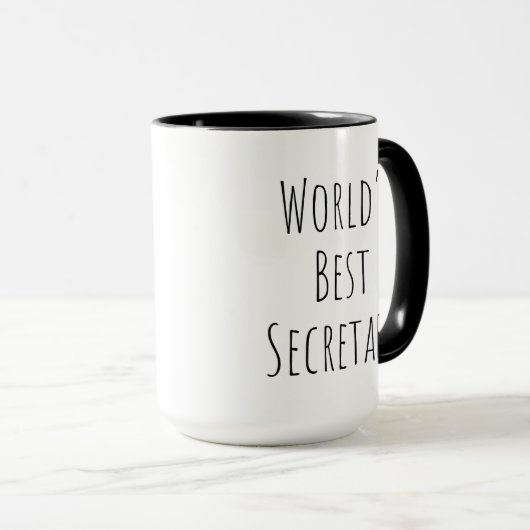 Mug Meilleur secrétaire (Devant droit)