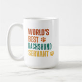 Mug Meilleur Serviteur de {Your Dog Breed} dans le mon (Gauche)