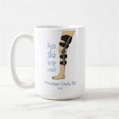 Mug Meilleur Ski Trip Ever Drôle bracelet genou (Gauche)