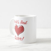 Mug Meilleur soeur du monde (Devant gauche)