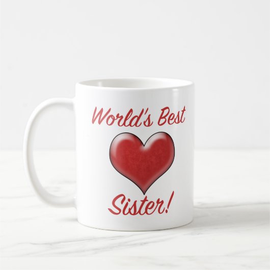 Mug Meilleur soeur du monde (Gauche)
