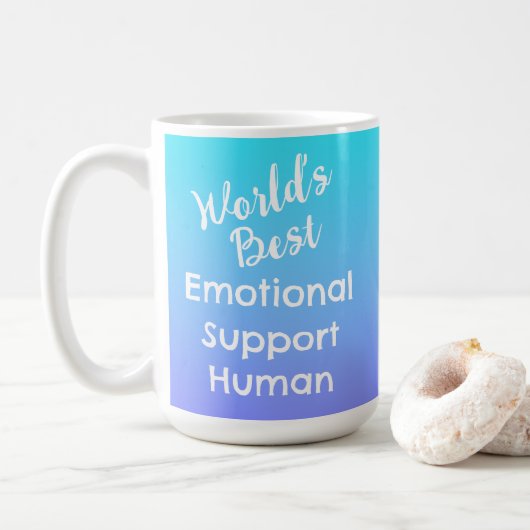 Mug Meilleur soutien émotionnel au monde (Avec donut)
