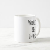 Mug Meilleur stagiaire au monde (Devant droit)