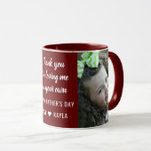 Mug Meilleur StepDad Bonne Fête des pères 2 Collage ph (Devant droit)