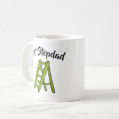 Mug Meilleur Stepdad humoristique jeu de mots sur la f (Devant gauche)