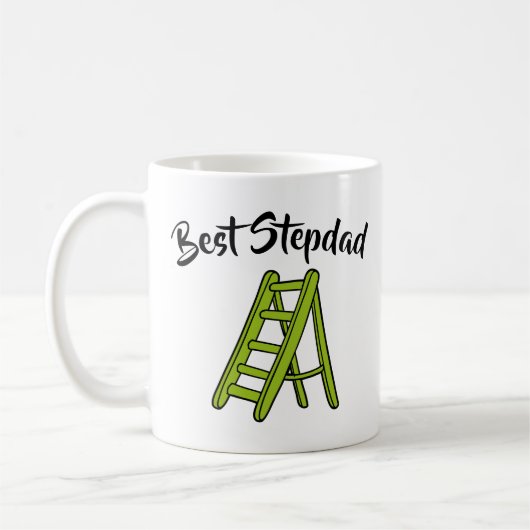 Mug Meilleur Stepdad humoristique jeu de mots sur la f (Gauche)