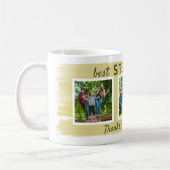 Mug Meilleur Stepdad Jamais - 3 Photo Brush Stroke (Gauche)