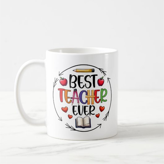 Mug Meilleur Sticker Enseignant - Appréciation amusant (Gauche)