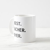 Mug Meilleur Sticker Enseignant - Appréciation amusant (Devant gauche)