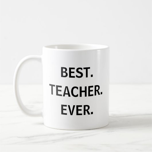 Mug Meilleur Sticker Enseignant - Appréciation amusant (Gauche)