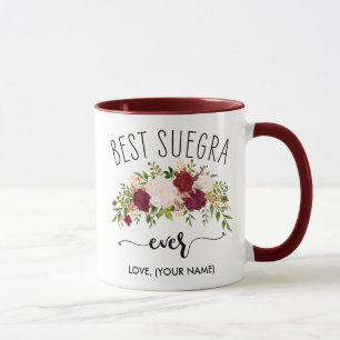 Mug MEILLEUR SUEGRA jamais (Votre nom) - Maroon Bouque