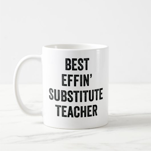Mug Meilleur suppléant prof tout simplement (Gauche)