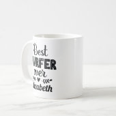 Mug Meilleur surfeur jamais mignon cadeau Surfing (Devant gauche)