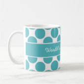 Mug Meilleur Teal auxiliaire et le blanc du monde (Gauche)