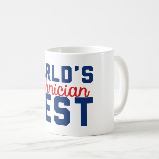 Mug Meilleur technicien au monde (Devant droit)