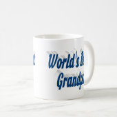 Mug Meilleur texte bleu mer Grand (Devant droit)
