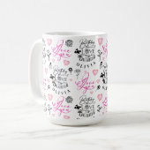 Mug Meilleur texte personnalisé pour l'anniversaire de (Devant gauche)