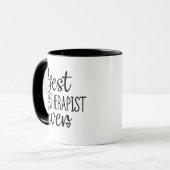 Mug Meilleur thérapeute jamais (Devant gauche)