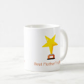 Mug Meilleur trophée de mère sur un (Devant droit)