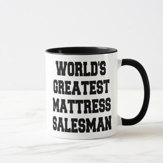 Mug Meilleur vendeur de matelas du monde (Droite)